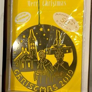 Biedermann and Sons SIGNED Christmas 2019 ornament, 50th Anniversary